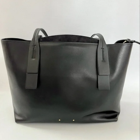 CHLOE MEDIUM ZIPPED C BLACK LEATHER TOTE BAG New With Imperfections - Picture 2 of 11